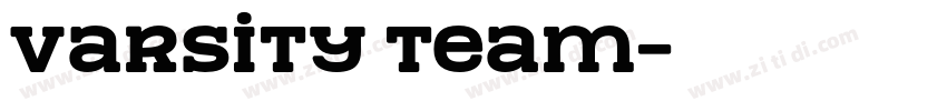 varsity team字体转换